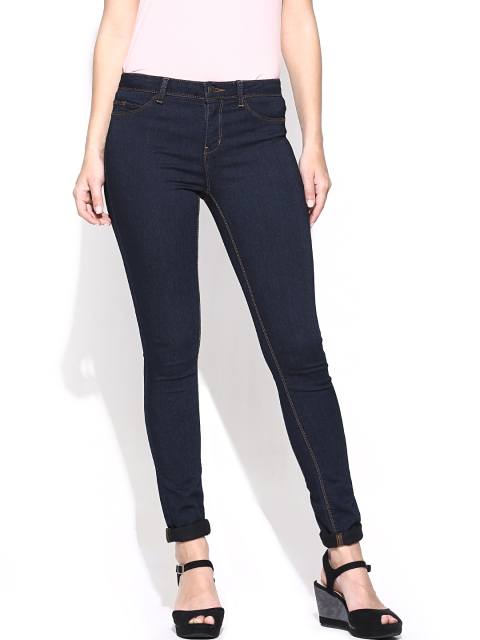 

Vero Moda Women Navy Jeggings, Navy blue