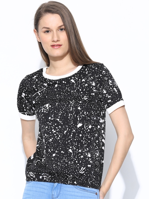 

Vero Moda Women Black Printed Top