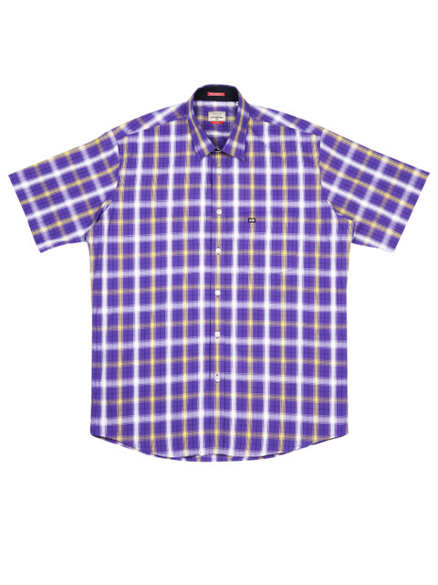 

Arrow Sport Men Purple & Yellow Checked Regular Sport Fit Casual Shirt