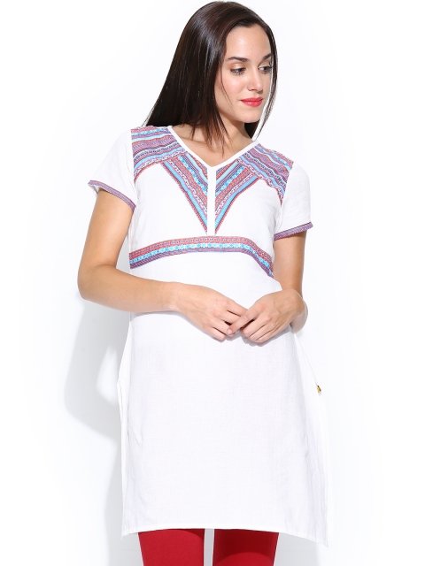 

Aurelia Women White Kurta
