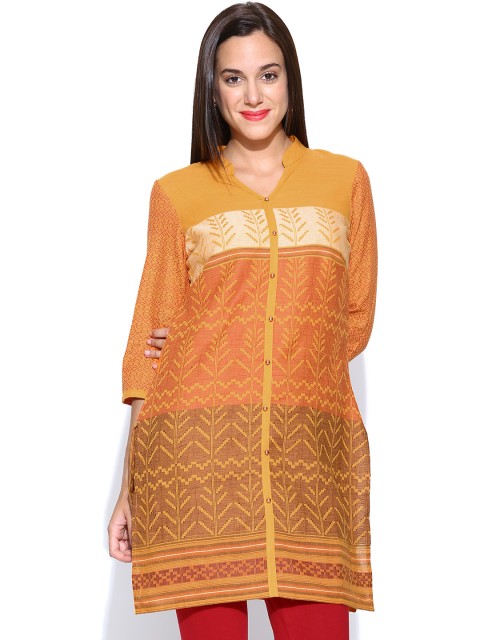 

Aurelia Women Mustard Yellow Kurta