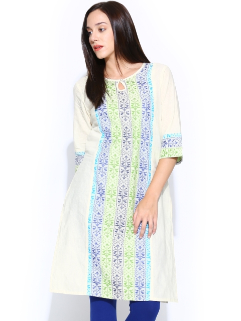 

Aurelia Women Off-White Kurta