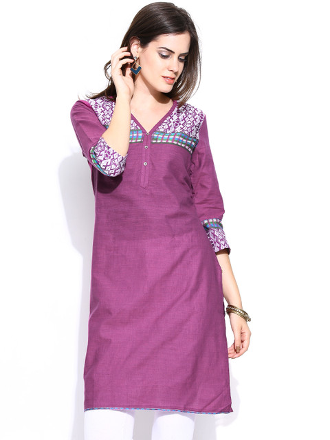 

Aurelia Women Magenta Kurta