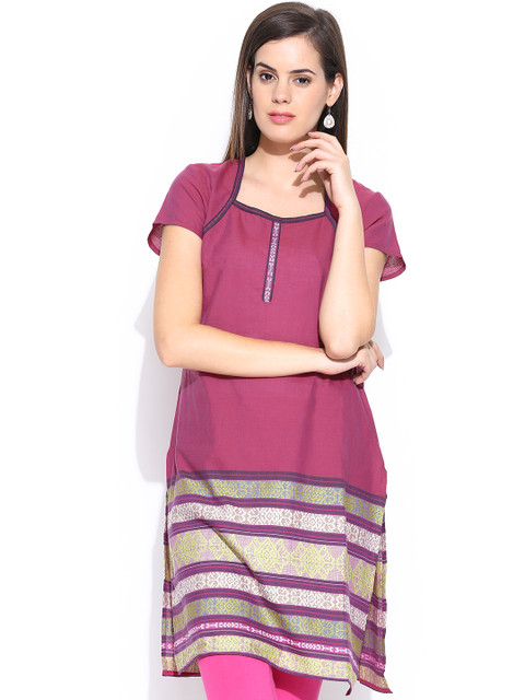 

Aurelia Women Pink Kurta