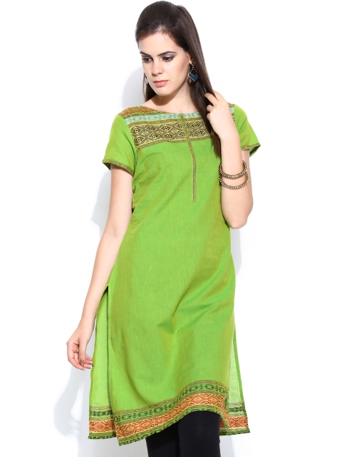 

Aurelia Women Green Kurta