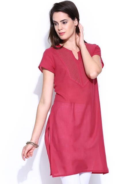

Aurelia Women Pink Kurta