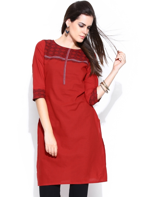 

Aurelia Women Red Kurta