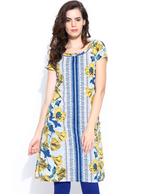 

W Women Multicoloured Printed Kurta, Multi