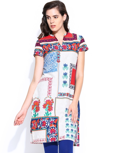 

W Women Multicoloured Printed Kurta, Multi