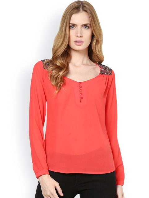 

Harpa Women Coral Red Top