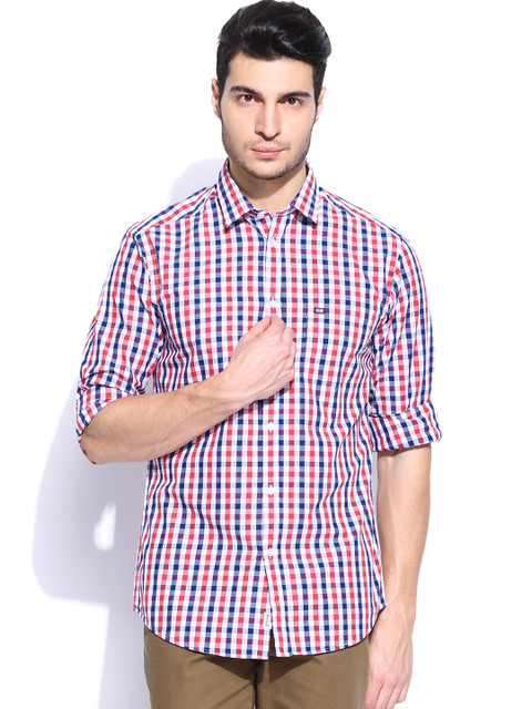 

Arrow Sport Men White & Red Checked Manhattan Slim Fit Casual Shirt