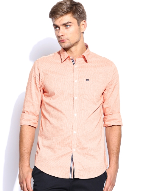 

Arrow Sport Men Peach-Coloured Hudson Semi-Slim Fit Casual Shirt