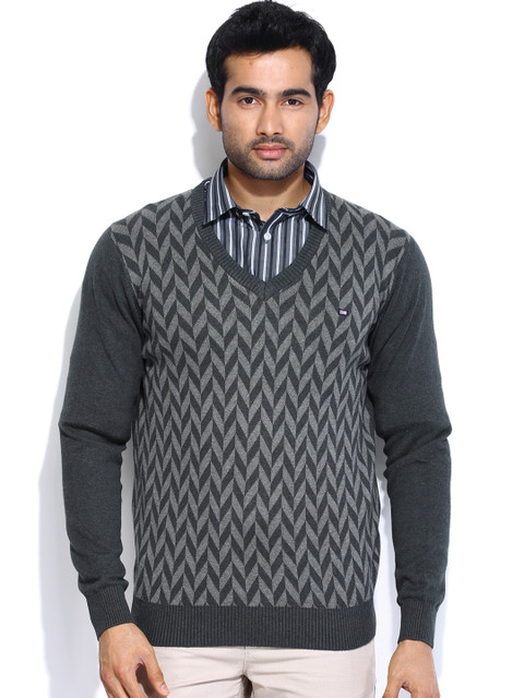 

Arrow Sport Men Grey Sweater