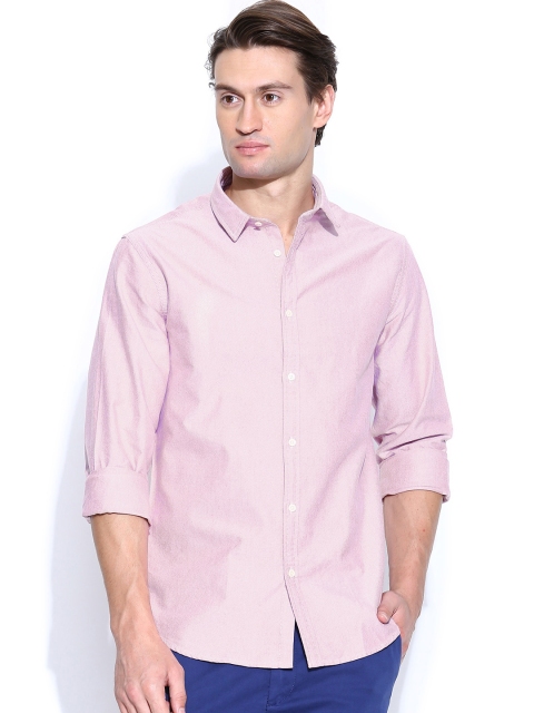 

Blackberrys Men Pink Slim Fit Casual Shirt