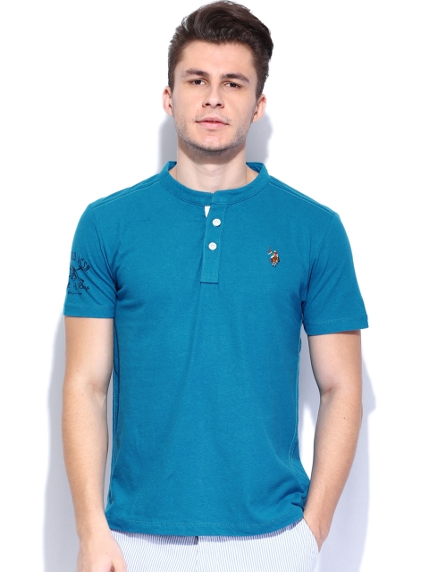 

U.S. Polo Assn. Blue Henley T-shirt