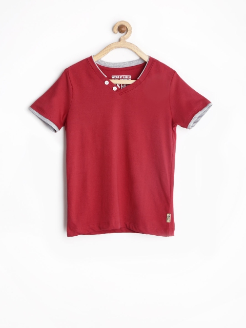 

Rockstar by Flying Machine Boys Red T-shirt