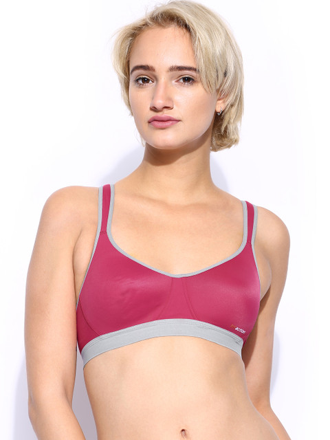 

Triumph Triaction 36 Padded Wireless Racer Back High Bounce Control Sports Bra, Pink