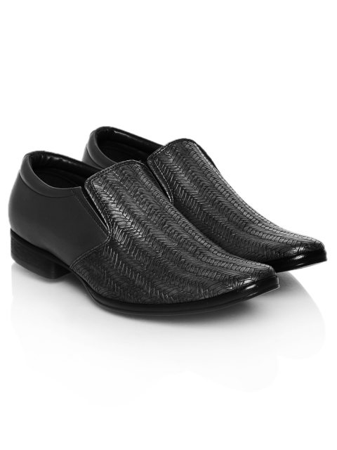 

Franco Leone Men Black Semiformal Shoes