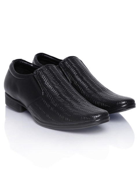 

Franco Leone Men Black Semiformal Shoes