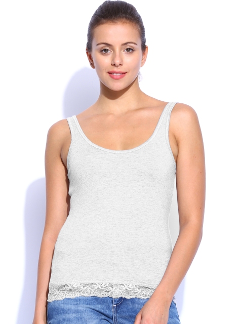 

ONLY Women Light Grey Melange Jenny Tank Top