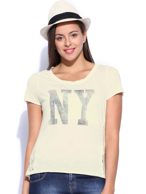 

ONLY Women White Printed Linen Top