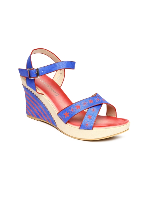 

DressBerry Women Blue Wedges