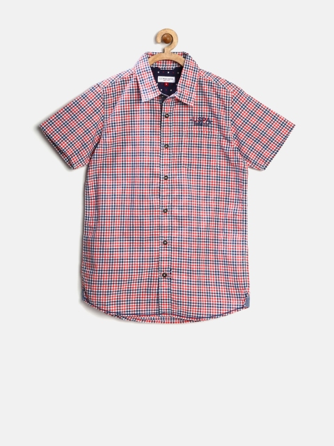 

U.S. Polo Assn. Kids Boys Red Checked Shirt