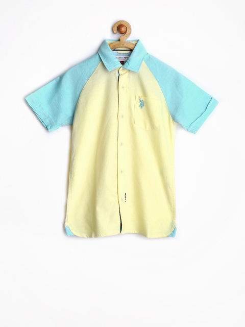 

U.S. Polo Assn. Boys Yellow & Blue Shirt