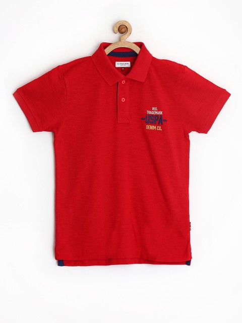 

U.S. Polo Assn. Kids Boys Red Polo T-shirt