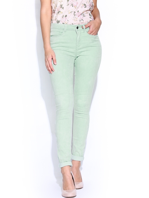 

Vero Moda Women Mint Green Jeans