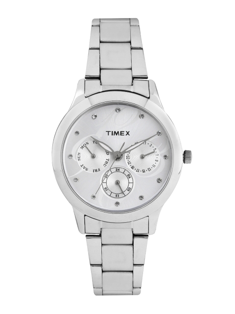 

Timex Women Silver-Toned Dial Watch TI000Q80000