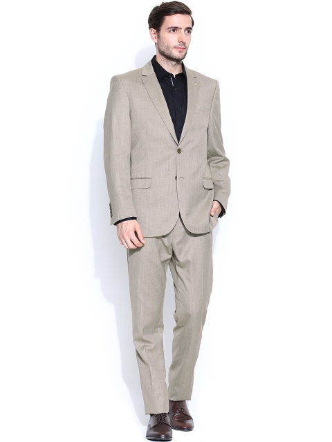 

Allen Solly Men Beige Formal Suit