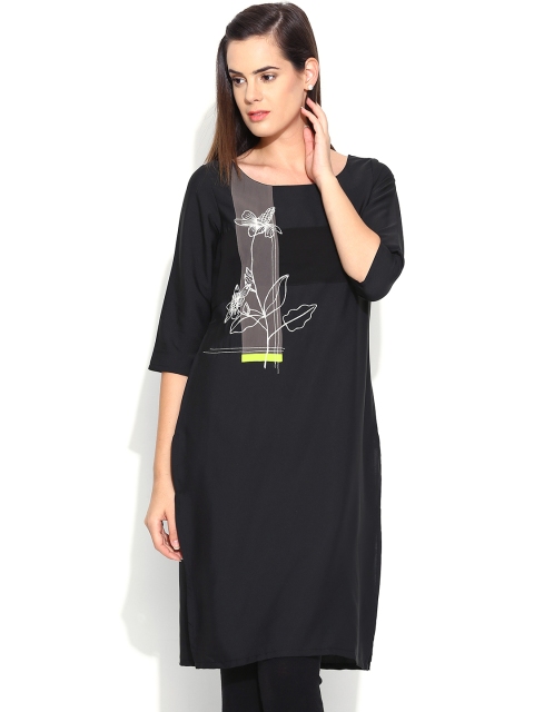 

W Women Black Kurta