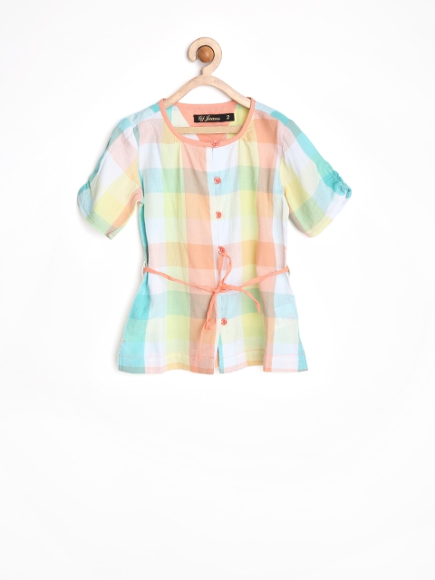 

GJ UNLTD Jeans by Gini and Jony Girls Multicoloured Checked Top, Multi