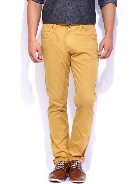 

People Men Mustard Yellow Trousers