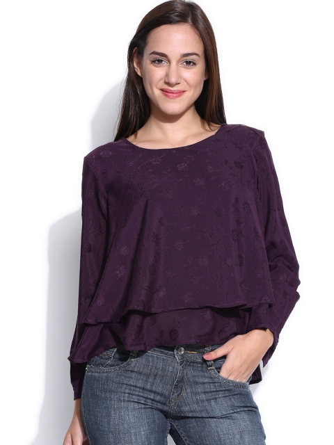 

Tokyo Talkies Women Purple Top