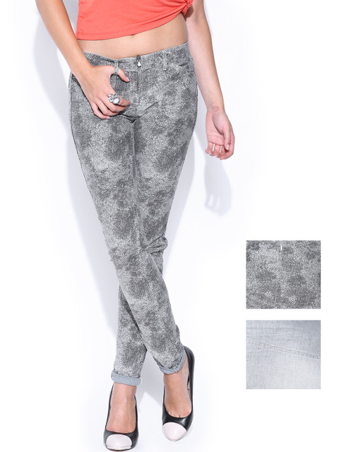 

GAS Women Grey Reversible Jeggings