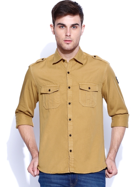 

U.S. Polo Assn. Denim Co. Brown Standard Fit Casual Shirt