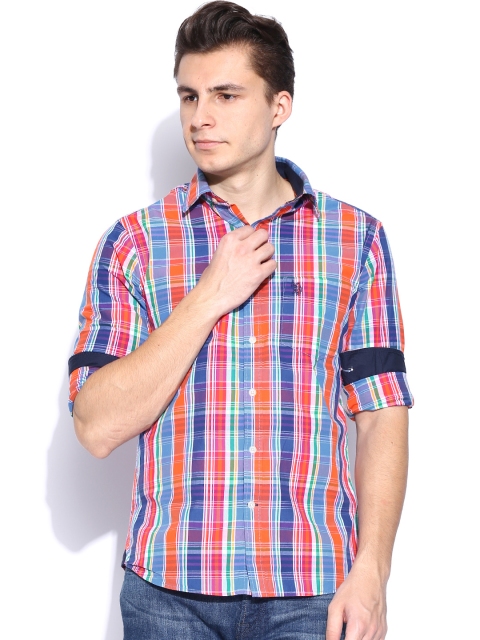 

U.S. Polo Assn. Multicoloured Checked Tailored Fit Casual Shirt, Multi