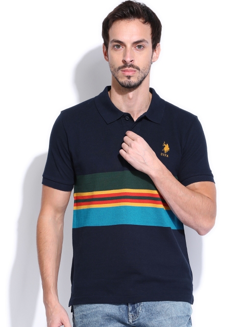 

U.S. Polo Assn. Navy Polo Pure Cotton T-shirt, Navy blue
