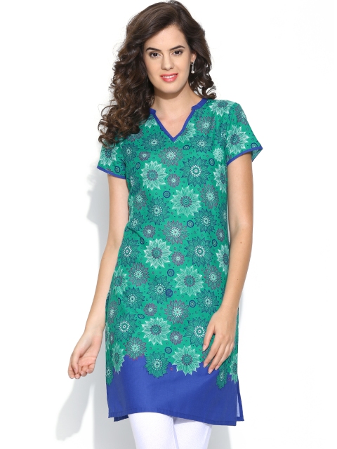 

Aurelia Women Green Printed Kurta