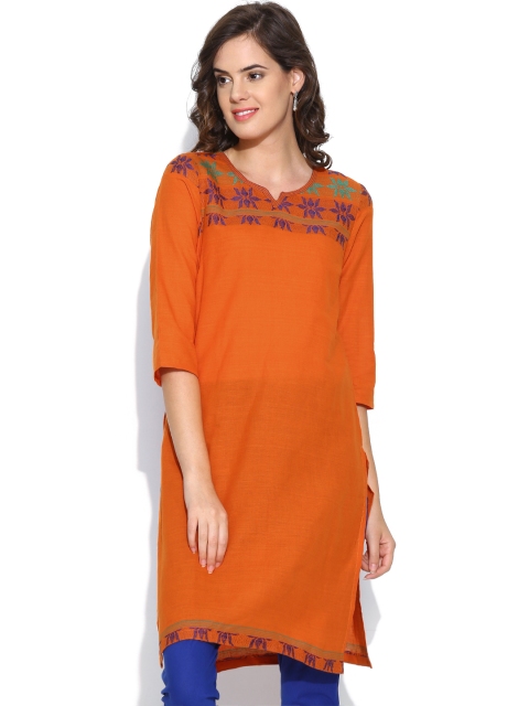 

Aurelia Women Orange Kurta