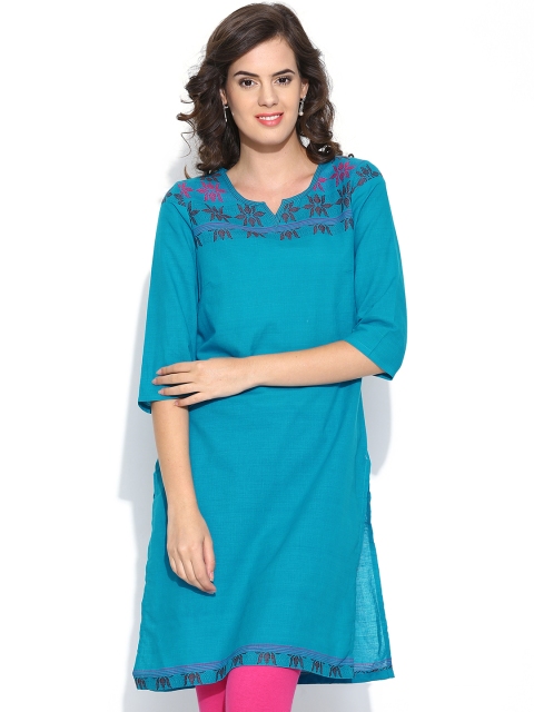 

Aurelia Women Blue Kurta