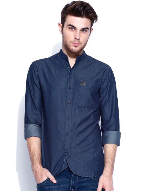 

Wrangler Men Blue Slim Fit Indigo Shirt