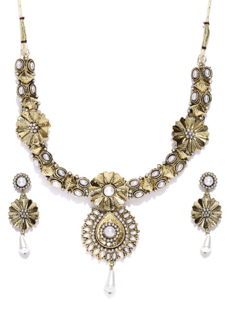 

Zaveri Pearls Gold-Toned Jewellery Set