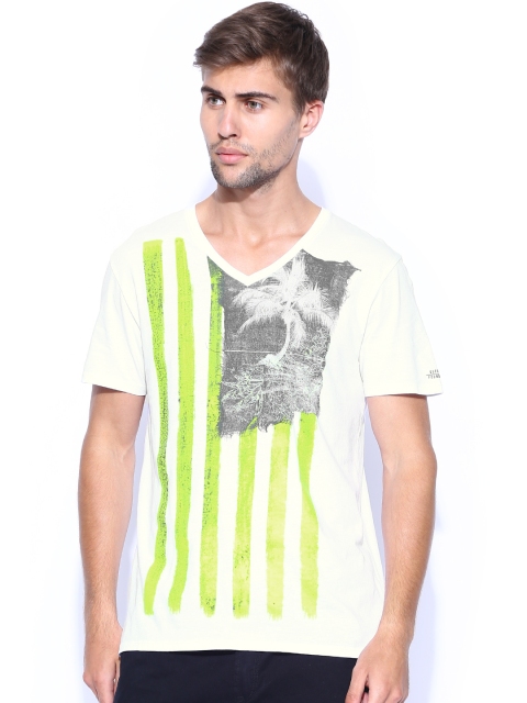 

GUESS White Printed T-shirt