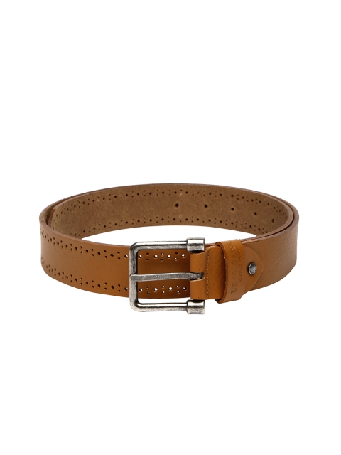 

U.S. Polo Assn. Men Tan Brown Leather Belt