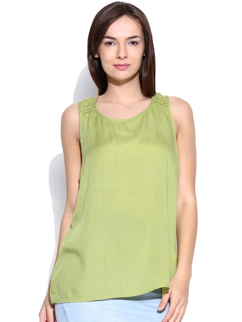 

Vero Moda Women Olive Green Top