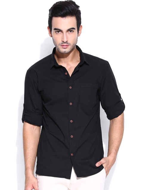 

Highlander Men Black Casual Shirt