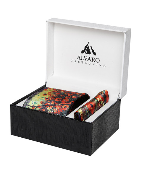 

Alvaro Castagnino Men Multicoloured Printed Accessory Gift Set, Multi